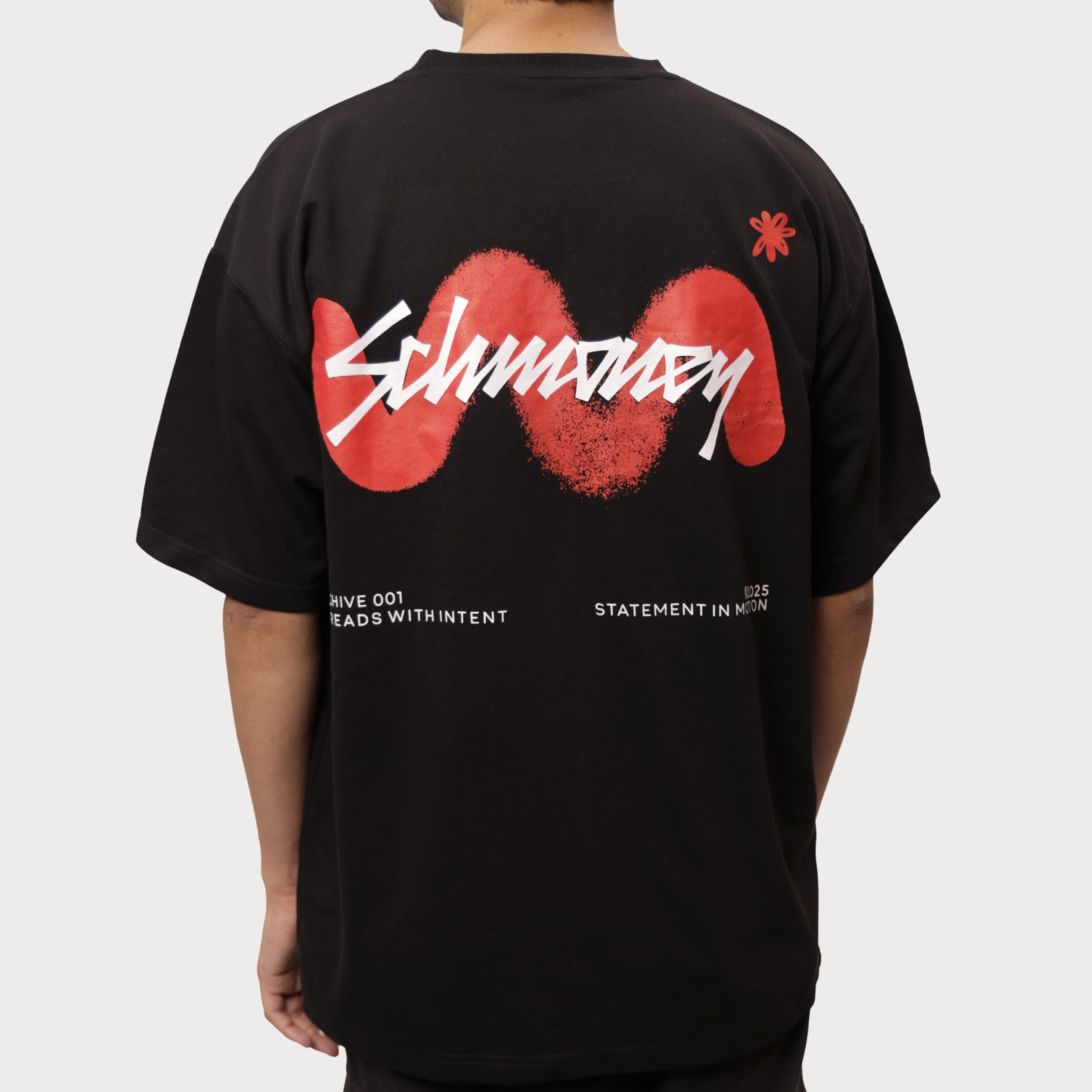 Schmoney Black Oversize Tee #01 (Unisex) - Image 2