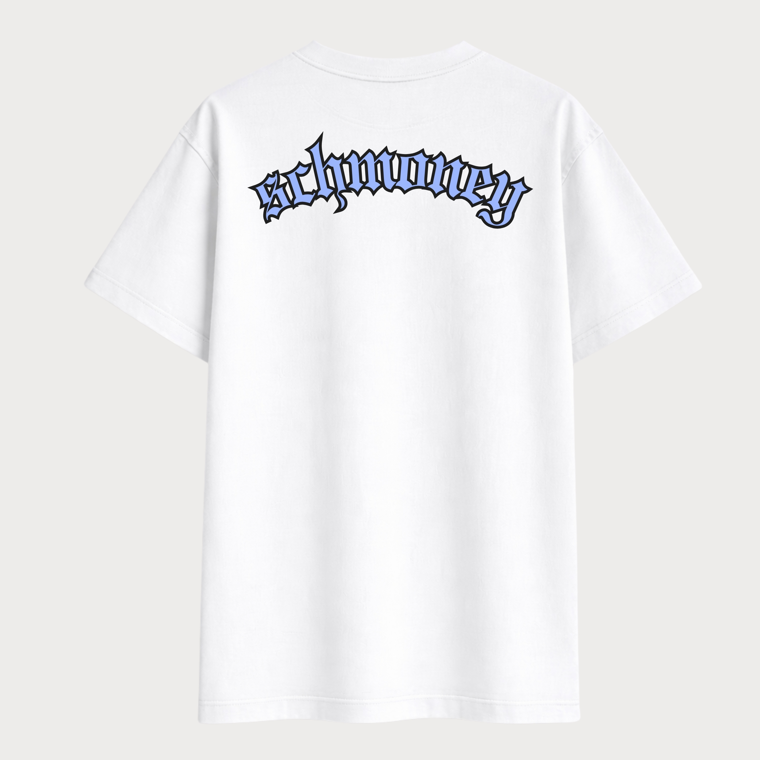 Schmoney White Oversize Tee #02 (Unisex) - Image 2
